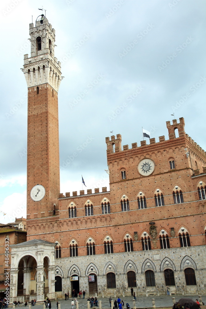 Palazzo Sansedonil, Piazza Il Campo, Siena, Tuscany, Italy