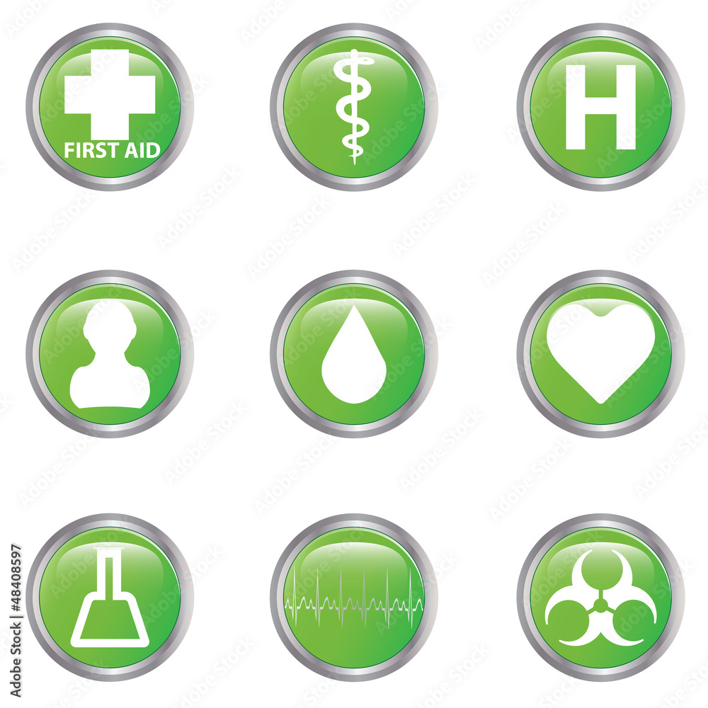 Medical button set Medical button set