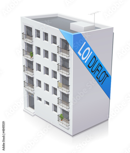 Immeuble en loi Duflot (reflet)