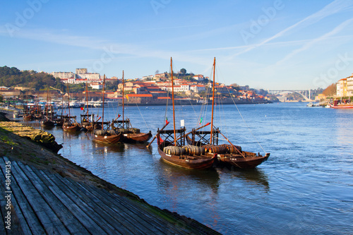 view on city Porto and river Douro