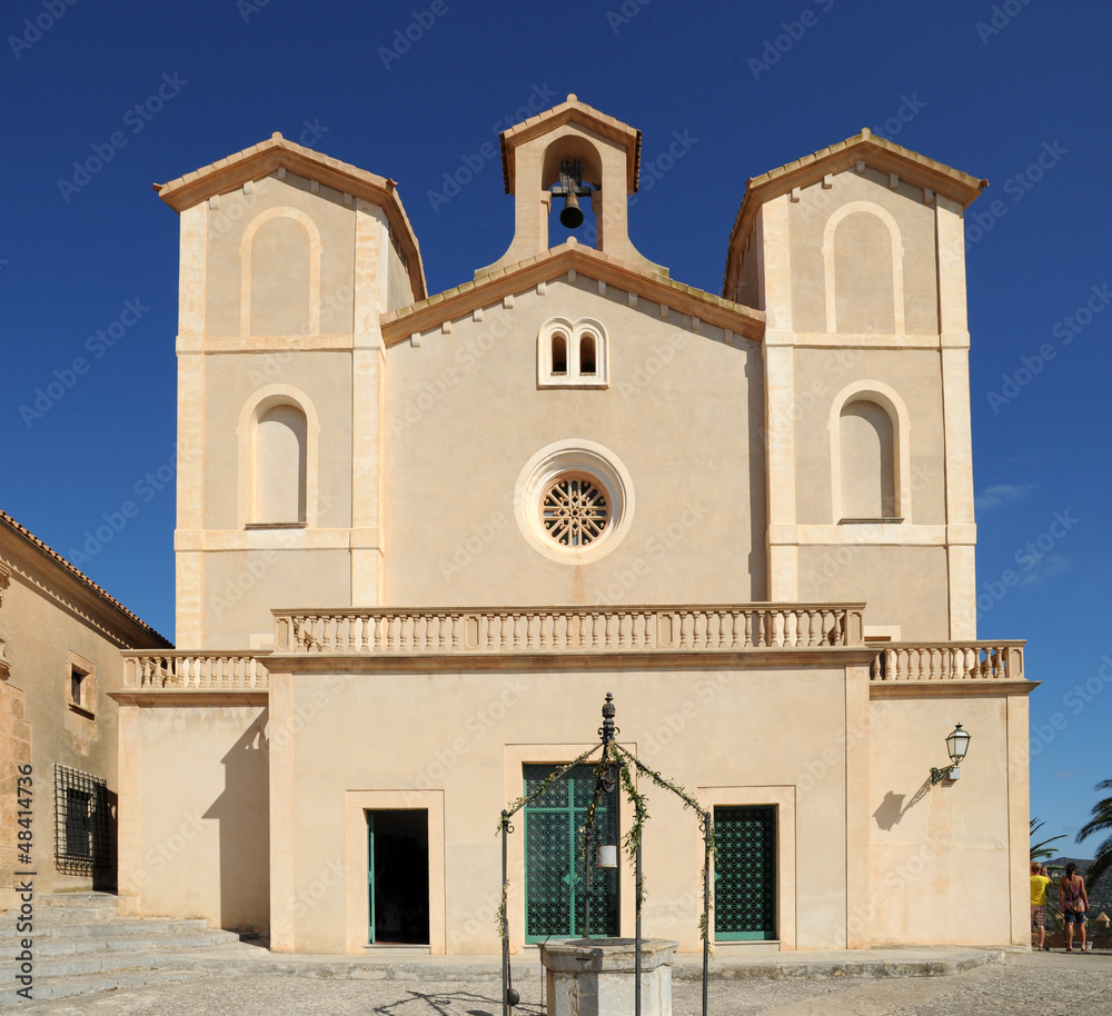 L'église du sanctuaire Sant Salvador à Artà à Majorque