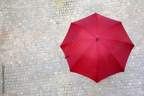 Fototapeta Naklejka Na Ścianę i Meble -  Red umbrella outdoors