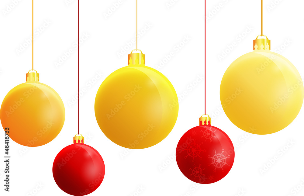 Christbaumschmuck Stock-Vektorgrafik | Adobe Stock