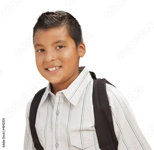 Happy Young Hispanic Boy Re...