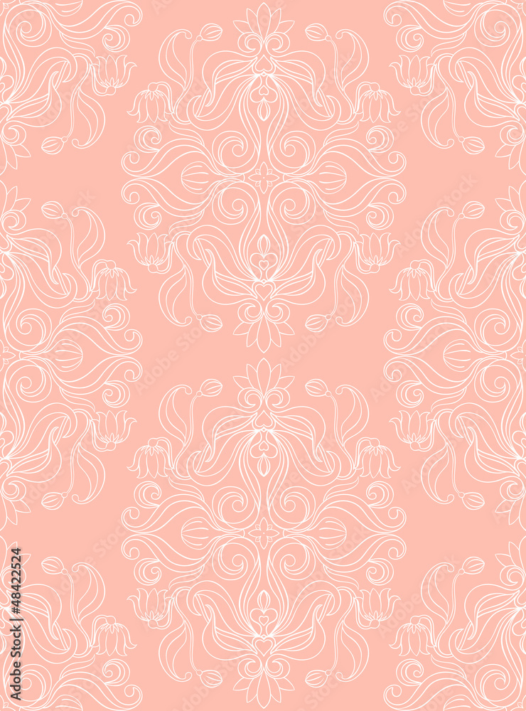 Fototapeta pink floral pattern