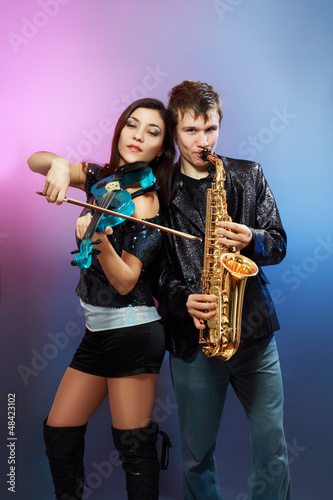 Couple of professional musicians © zea_lenanet
