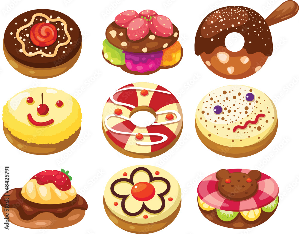 set of donuts