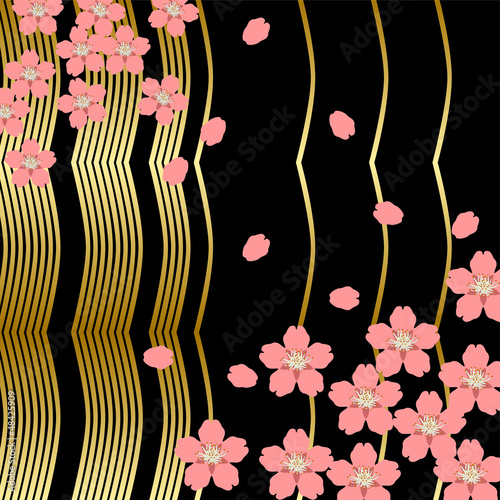 夜桜背景