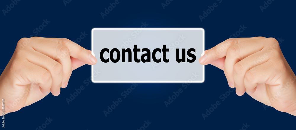 man hand touching on contact us button man hand touching on contact us button