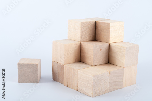 Obraz na płótnie wooden blocks