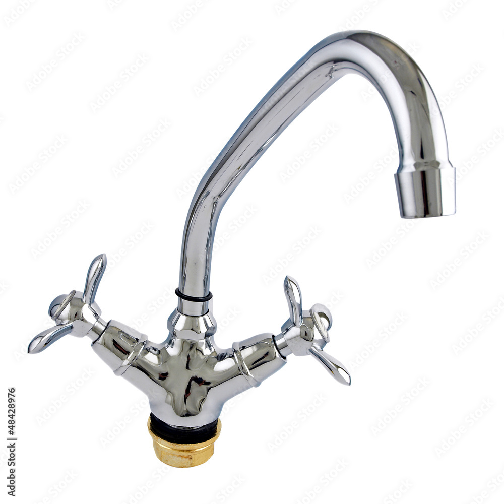 Water faucet isolated on white background Water faucet isolated on white background