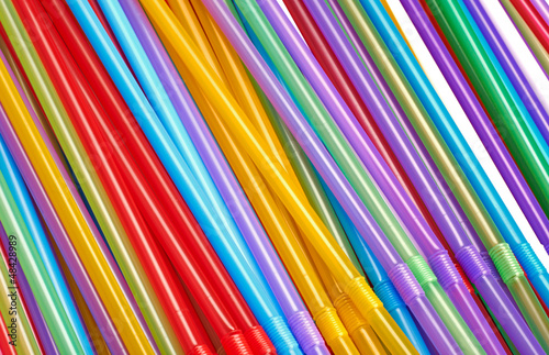 Colorful background of many cocktail tubules various color s 