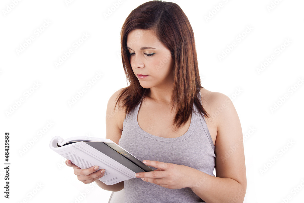 Young woman studying Young woman studying