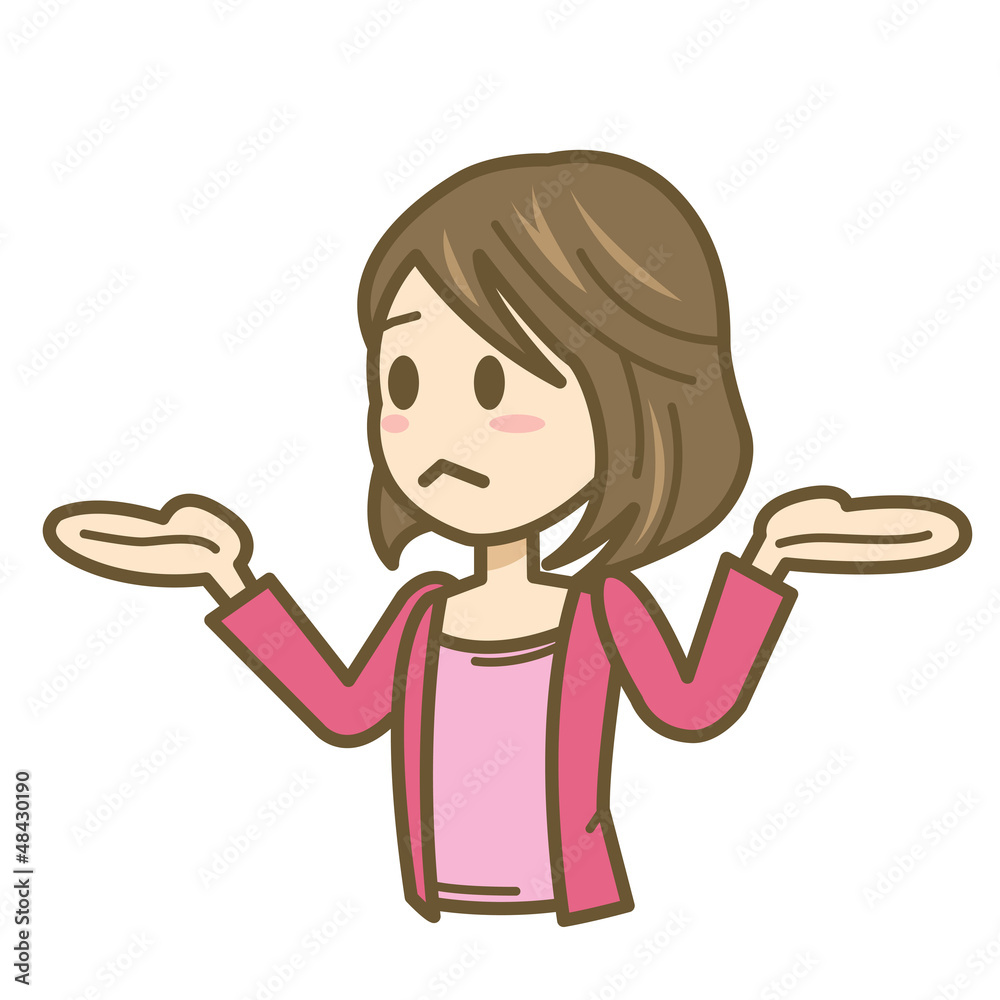 女性 イラスト 上半身 失敗 Stock Vector Adobe Stock