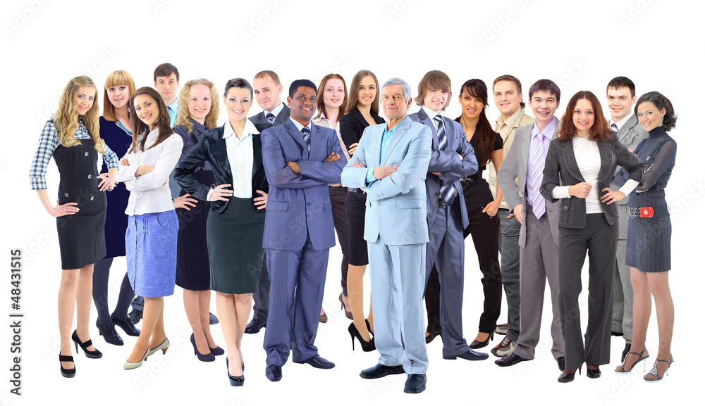 Group of business people. Business team. Isolated Group of business people. Business team. Isolated