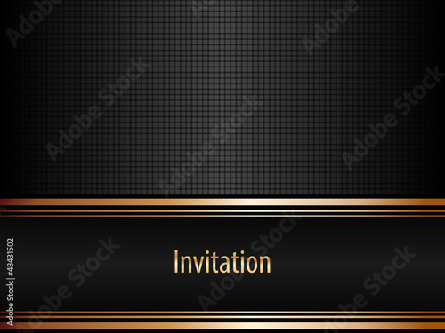 Black invitation
