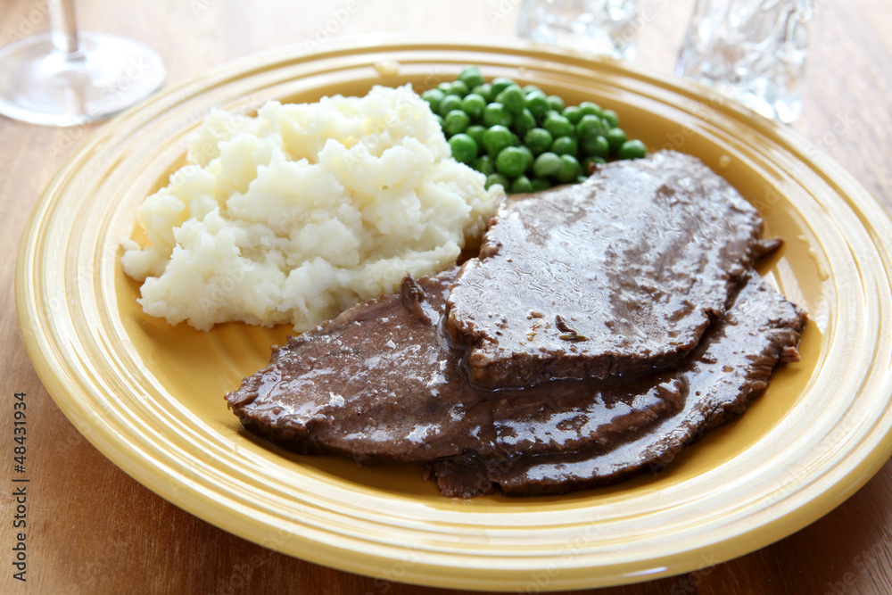 Beef Roast with Mashed Potatoes