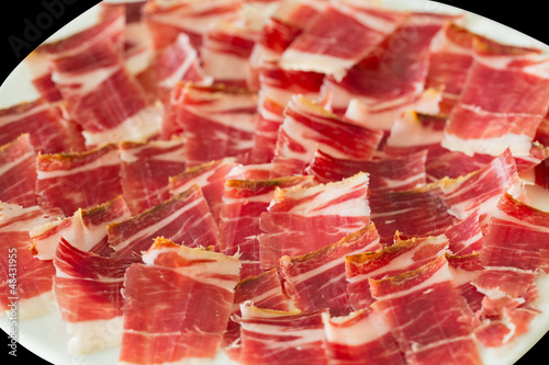 dry-cured ham slices