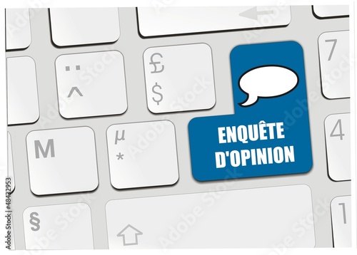 clavier enquête d'opinion