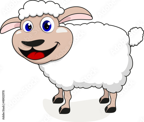 Illustration Of Sheep Cartoon