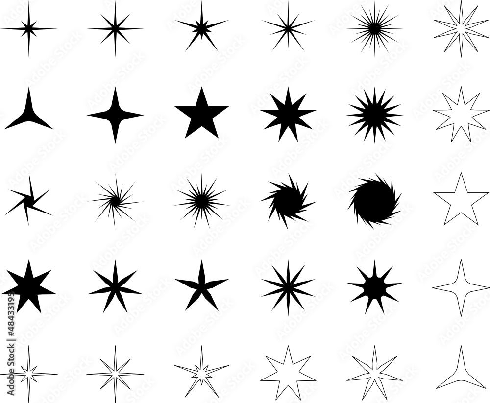 Sterne Silhouette Set