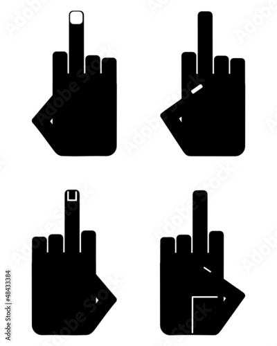 Handzeichen Beleidigung