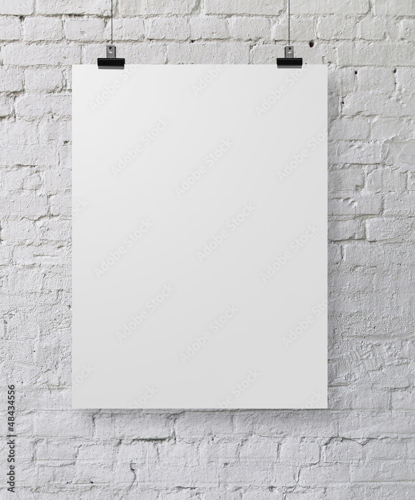 white poster - obrazy, fototapety, plakaty 