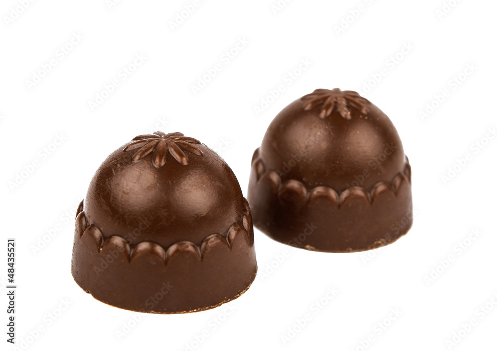 Obraz premium chocolate candy isolated