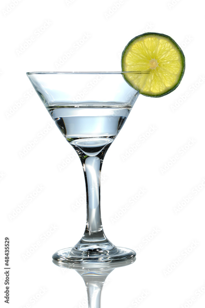 Martini Glass With Lime