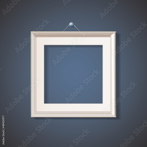Realistic frame. Vector Design. 