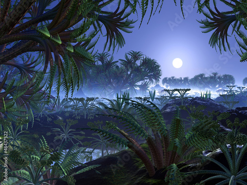 Fototapeta Naklejka Na Ścianę i Meble -  Alien Jungle World