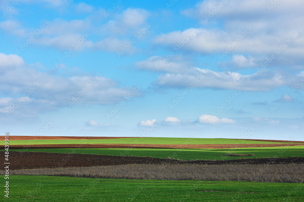 Landscape with land and sky Landscape with land and sky