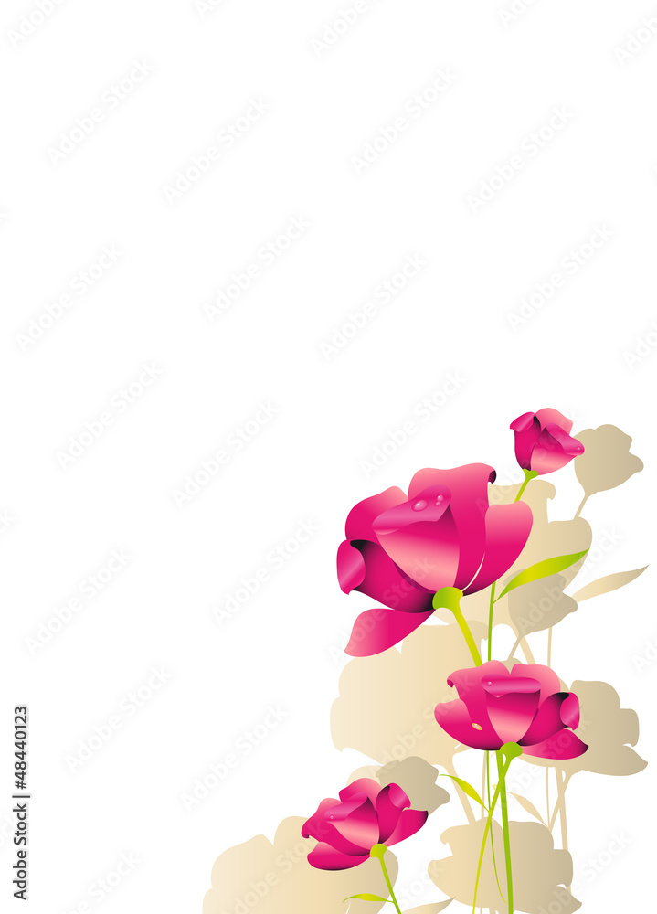 Obraz premium flower card