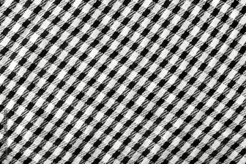 Obraz na plátně black and white keffiyeh background