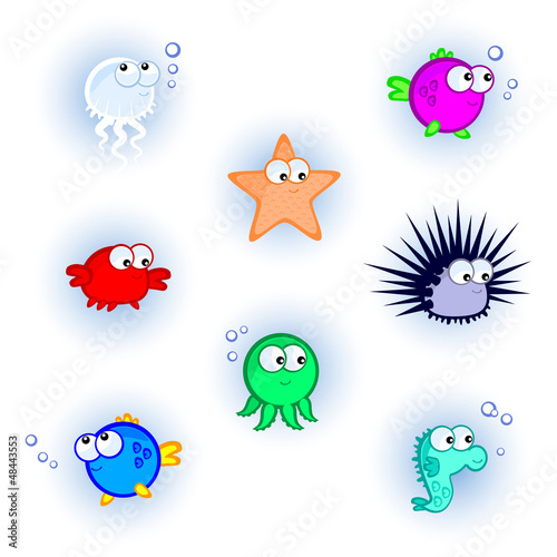 sea animals icons