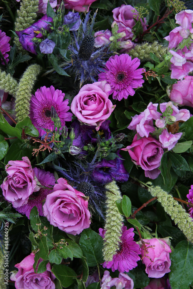 Floral arrangement in different shades of purple Floral arrangement in different shades of purple