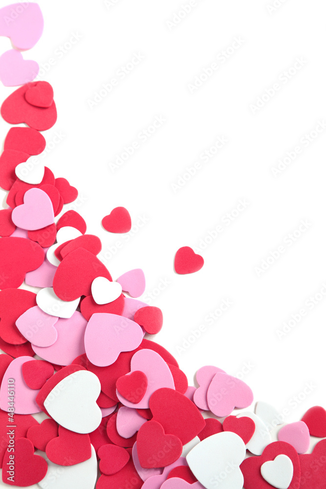 Background with hearts. Valentine's day or Wedding background