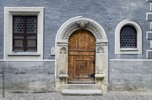 Gate in the Blue Facade