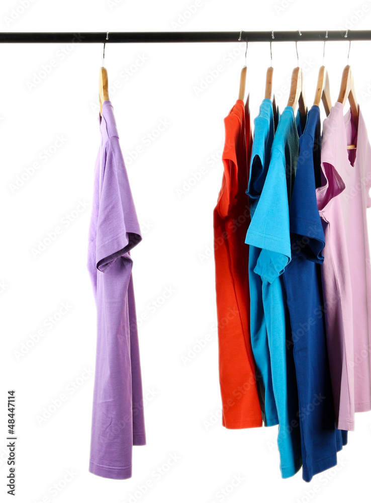 Choice of clothes of different colors Choice of clothes of different colors