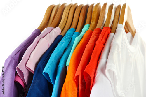 Choice of clothes of different colors