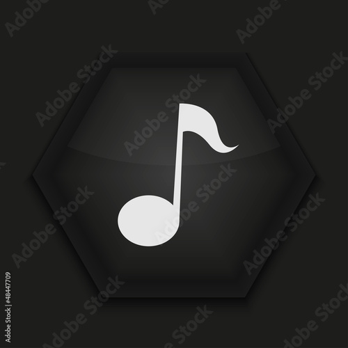 Vector creative icon on black background. Eps10