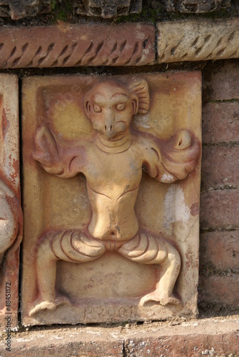 バハルプールのレリーフ　ガルーダ