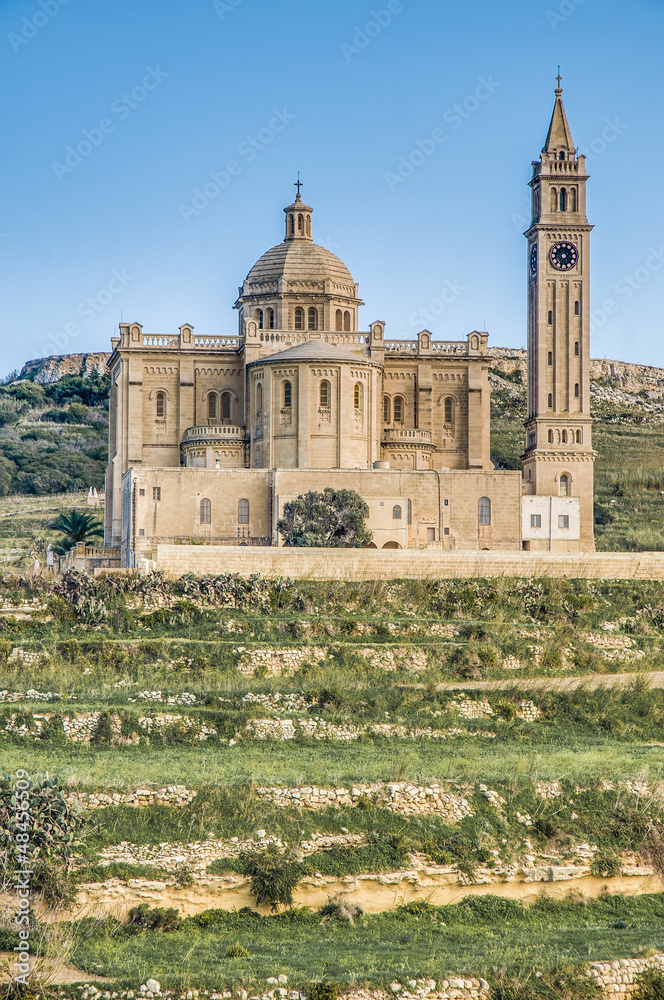 Ta' Pinu church near Gharb in Gozo, Malta