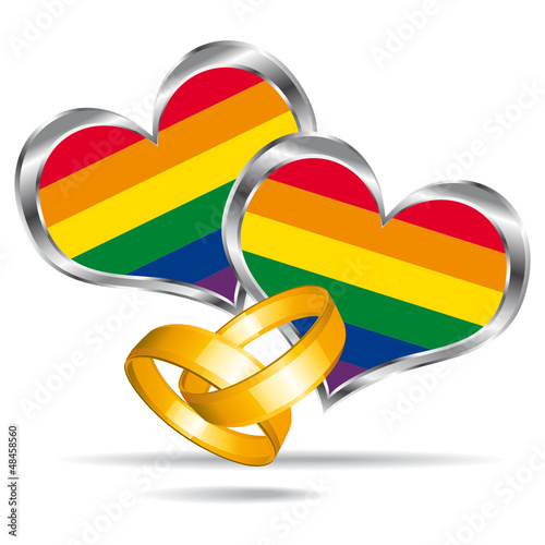 Gay marriage symbol.