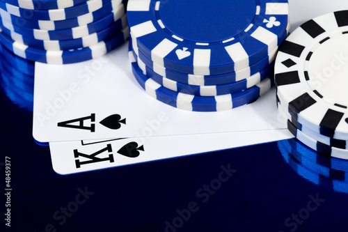 Tableau sur toile Going for the Royal Flush