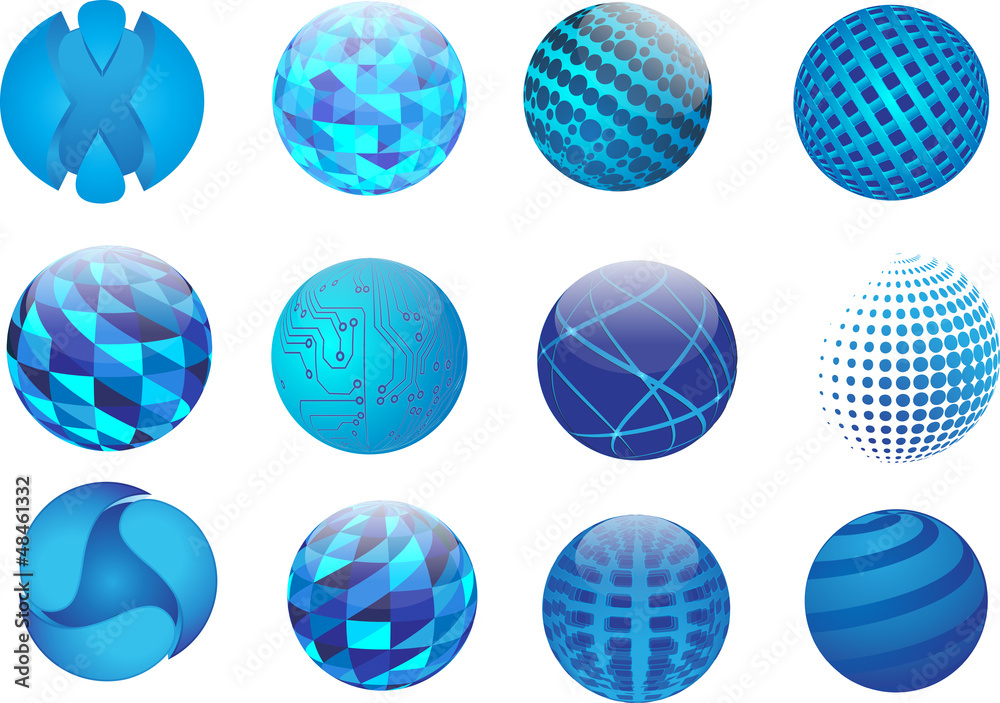 Fototapeta premium abstrakt kugeln