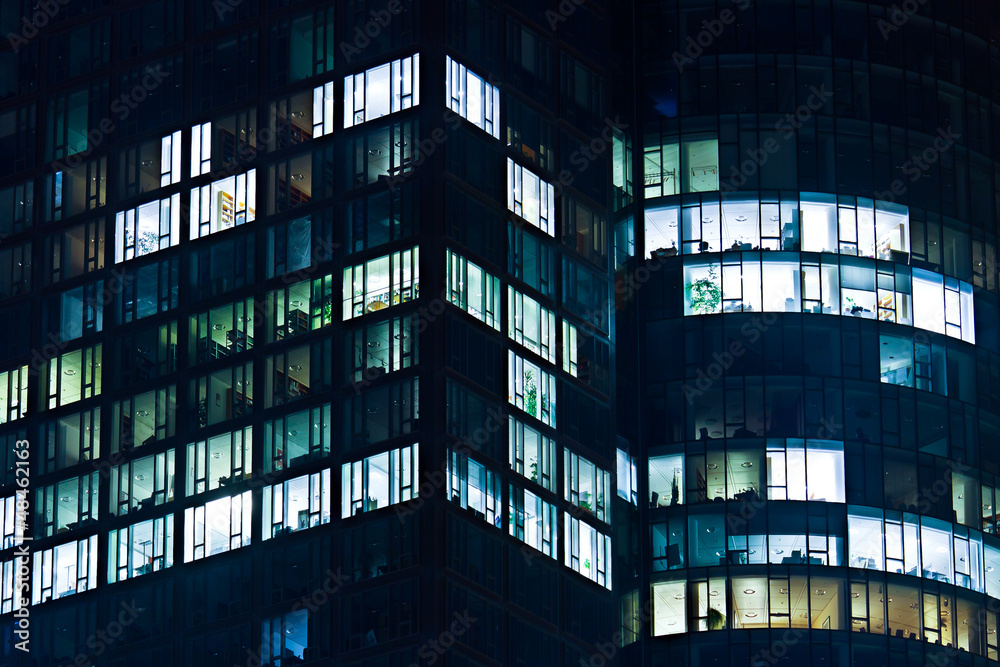Obraz premium Office Building at Night