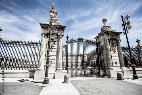 Madrid Royal Palace. Palacio de Oriente, Madrid landmark, Spain.