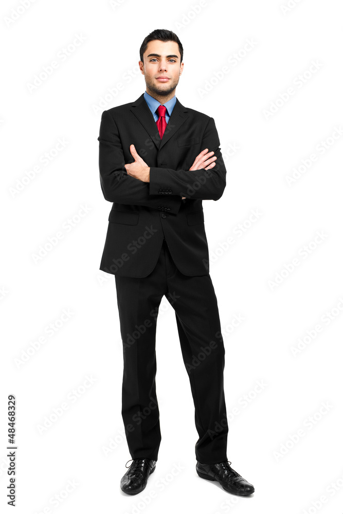 Confident full length businessman Confident full length businessman