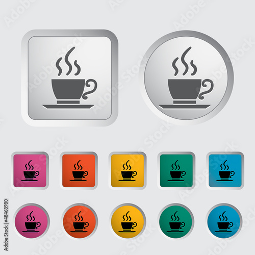 Cafe single icon. Vector illustration.